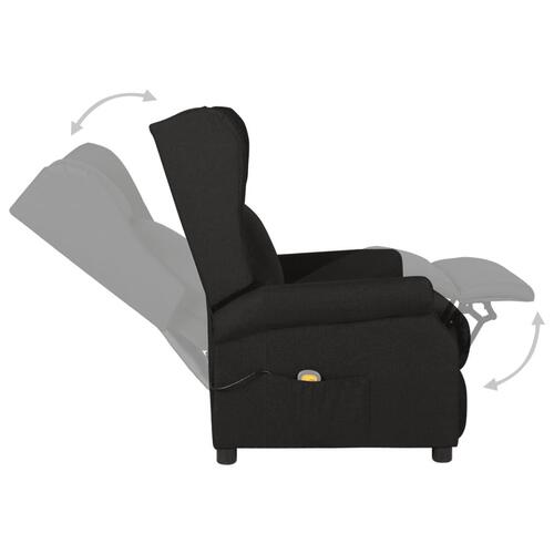 Massagestol stof sort