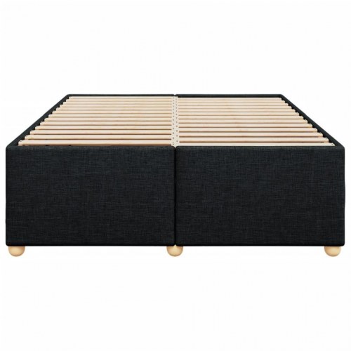 Sengeramme uden madras 160 x 200 cm stof - sort