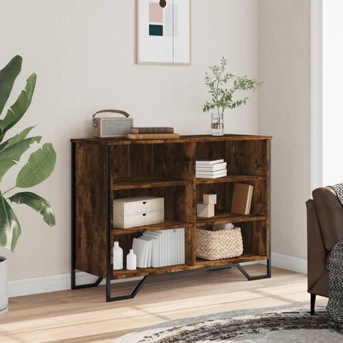 Skænk 101x35,5x74,5 cm konstrueret træ røget egetræsfarve
