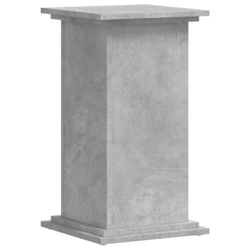 Plantestativ 33x33x60 cm konstrueret træ betongrå