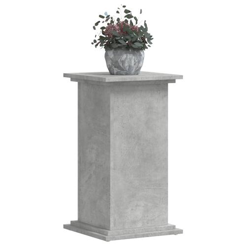 Plantestativ 33x33x60 cm konstrueret træ betongrå