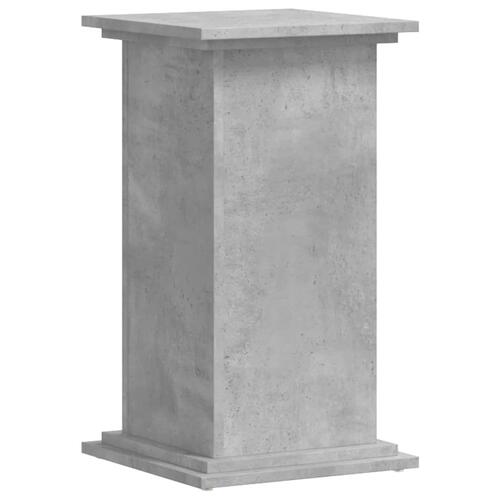Plantestativ 33x33x60 cm konstrueret træ betongrå