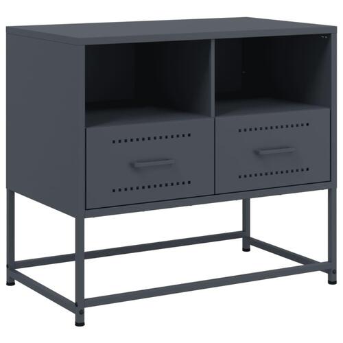 Tv-bord 68x39x60,5 cm stål antracitgrå