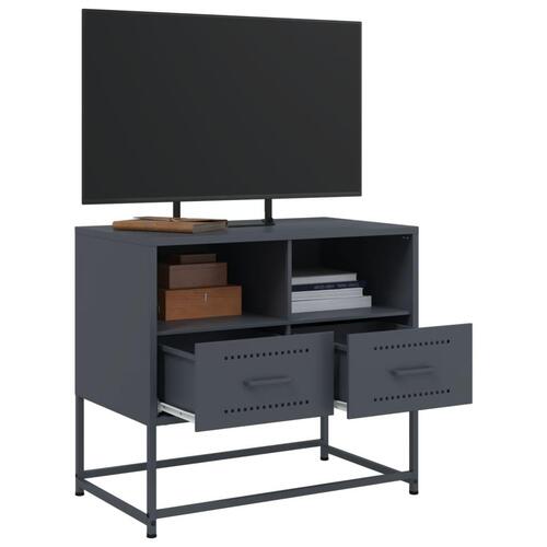 Tv-bord 68x39x60,5 cm stål antracitgrå