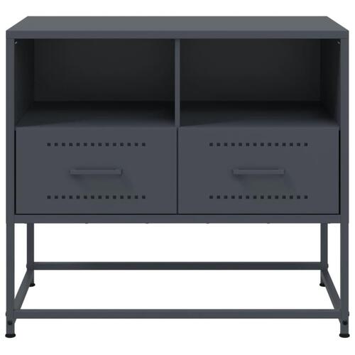 Tv-bord 68x39x60,5 cm stål antracitgrå