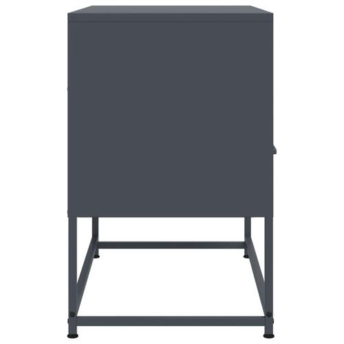 Tv-bord 68x39x60,5 cm stål antracitgrå