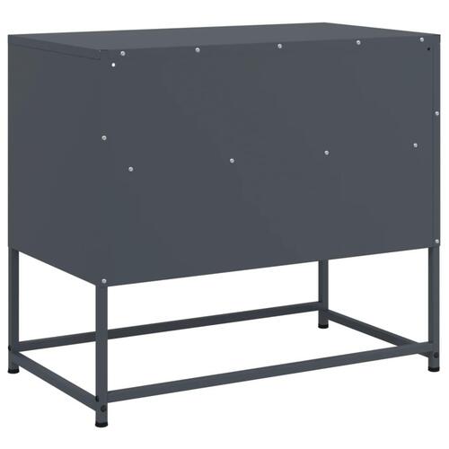 Tv-bord 68x39x60,5 cm stål antracitgrå