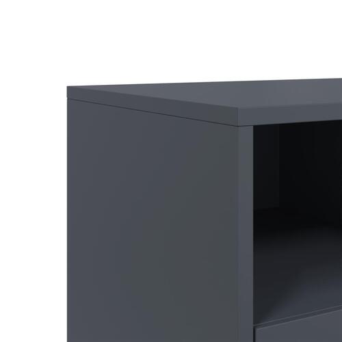 Tv-bord 68x39x60,5 cm stål antracitgrå