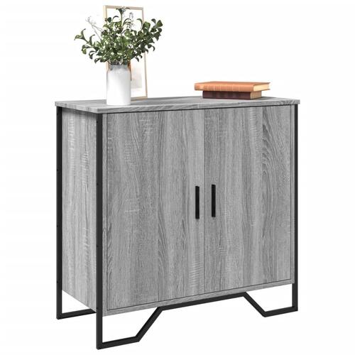 Skænk 78x35,5x74,5 cm konstrueret træ grå sonoma-eg