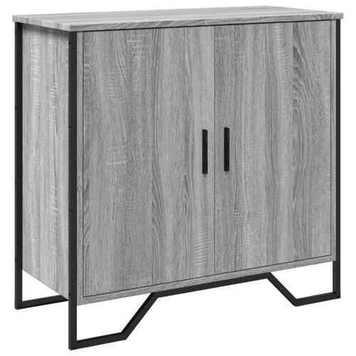 Skænk 78x35,5x74,5 cm konstrueret træ grå sonoma-eg