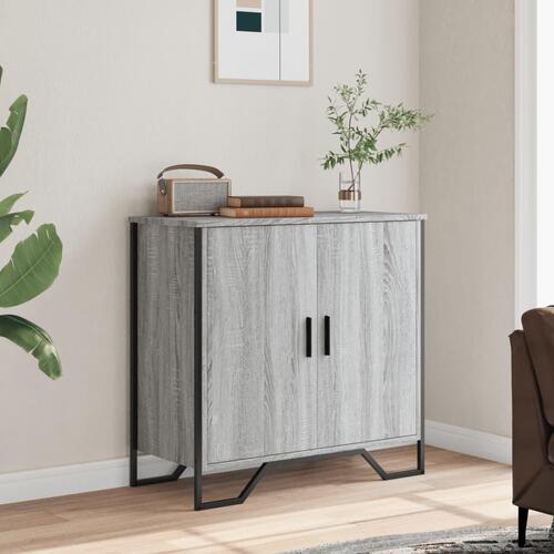 Skænk 78x35,5x74,5 cm konstrueret træ grå sonoma-eg