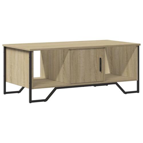 Sofabord 100x51x40 cm konstrueret træ sonoma-eg