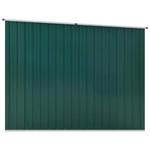 Haveskur 195x198x159 cm galvaniseret stål grøn