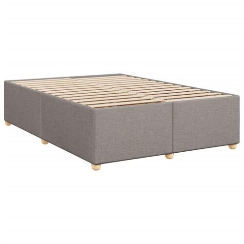 Sengeramme uden madras 140x190 cm stof gråbrun