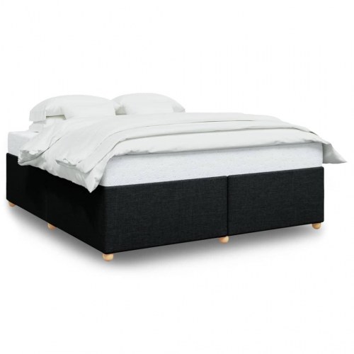 Sengeramme 200 x 200 cm uden madras - sort stof