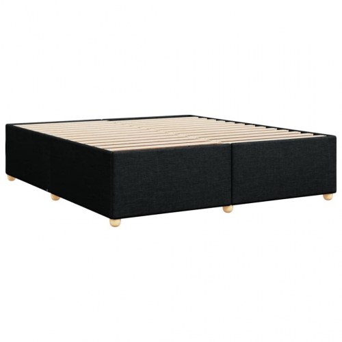 Sengeramme 200 x 200 cm uden madras - sort stof