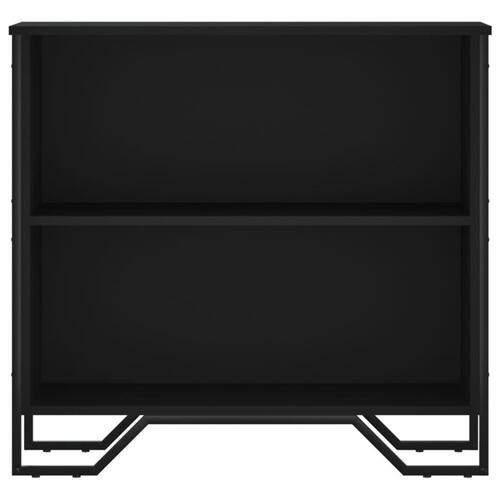 Bogreol 80x31x74,5 cm konstrueret træ sort