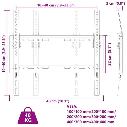Tv-vægbeslag til 26-63" skærm maks. VESA 400x400 mm 40kg