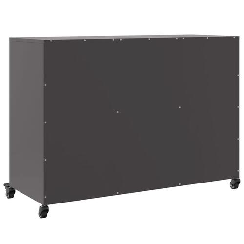 Skænk 100,5x39x72 cm stål sort