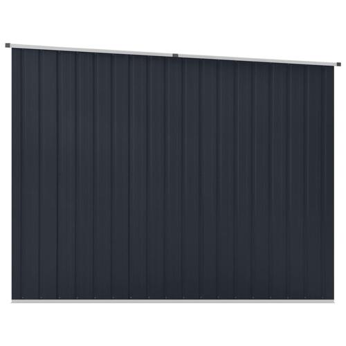 Haveskur 195x198x159 cm galvaniseret stål antracitgrå