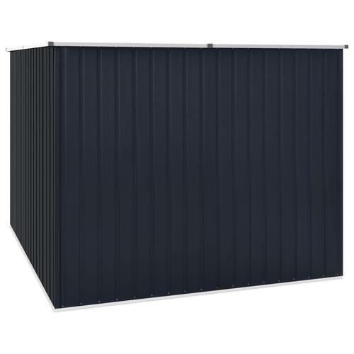 Haveskur 195x198x159 cm galvaniseret stål antracitgrå
