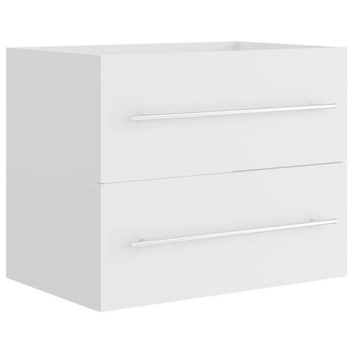 Skab til håndvask 60x38,5x48 cm konstrueret træ hvid