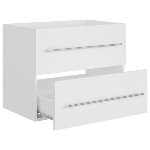 Skab til håndvask 60x38,5x48 cm konstrueret træ hvid