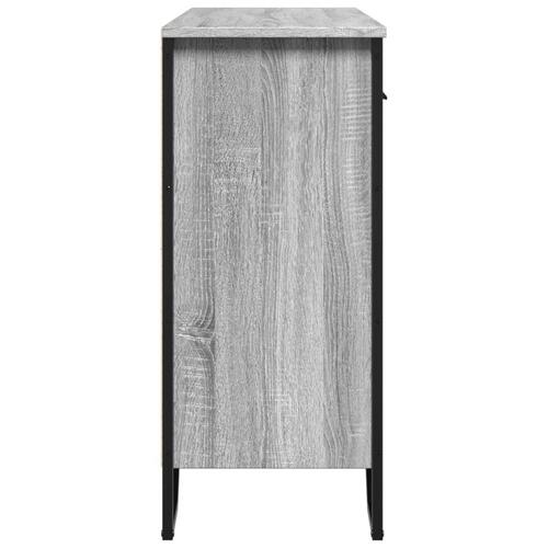 Skænk 97x32,5x74,5 cm konstrueret træ grå sonoma-eg