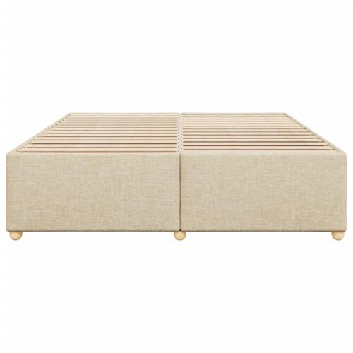 Sengeramme uden madras 200x200 cm stof cremefarvet