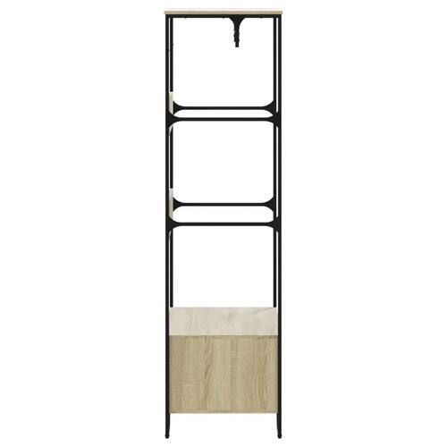 Klædeskab 90x50x180 cm konstrueret træ sonoma-eg