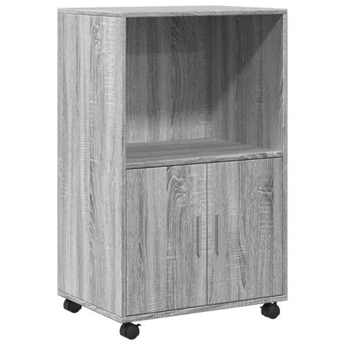 Rullebord 55x40x91 cm konstrueret træ grå sonoma-eg