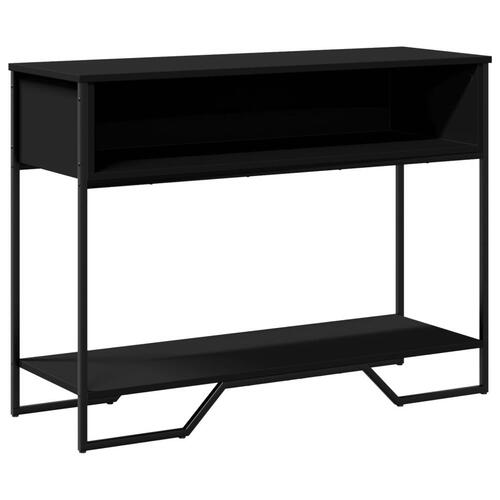 Konsolbord 100x35x74,5 cm konstrueret træ sort