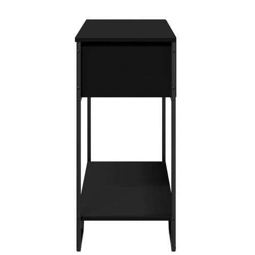 Konsolbord 100x35x74,5 cm konstrueret træ sort