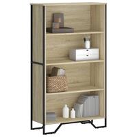 Bogreol 80x31x137,5 cm konstrueret træ sonoma-eg