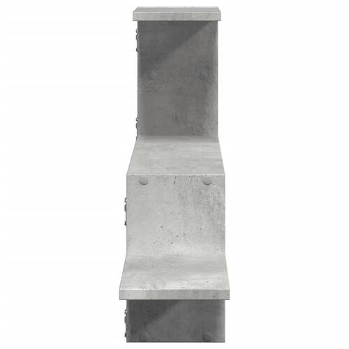 Væghylde 104x15x49 cm konstrueret træ betongrå