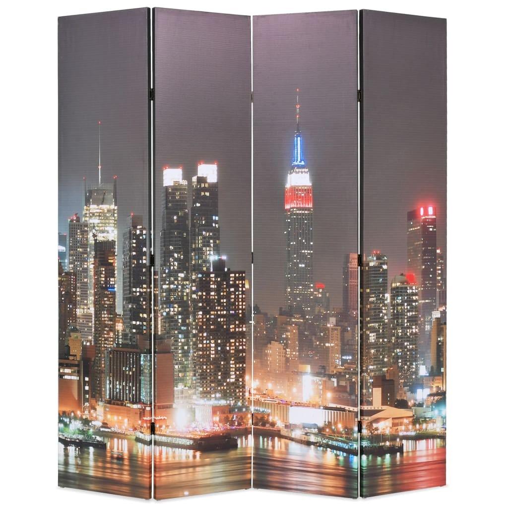 Foldbar rumdeler 160 x 170 cm New York by Night