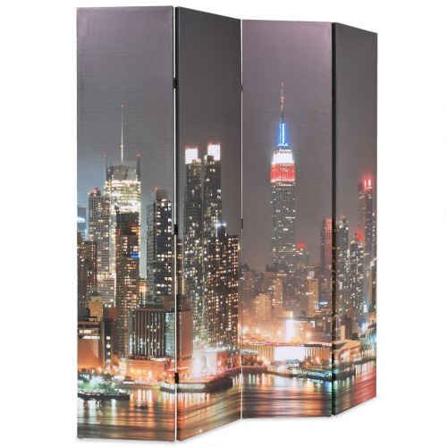 Foldbar rumdeler 160 x 170 cm New York by Night