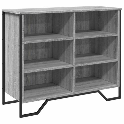 Skænk 91x35,5x74,5 cm konstrueret træ grå sonoma-eg