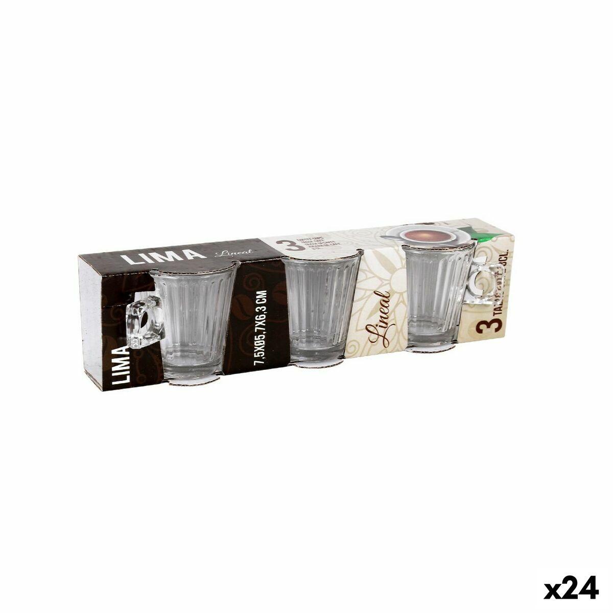 Lima kaffekopsæt - 3 dele, 80 ml (24 enheder)