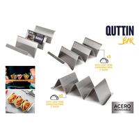 Taco holder Quttin Rustfrit stål 20 x 10 x 5 cm