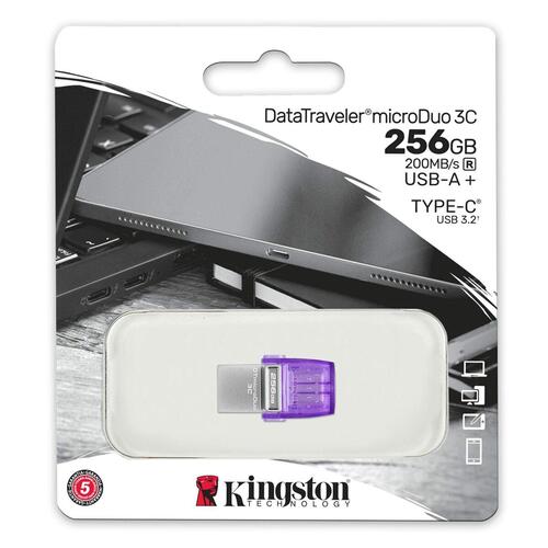 USB-stik Kingston DTDUO3CG3/256GB Violet Sort Lilla Stål 256 GB