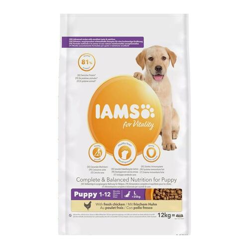 Foder IAMS Puppy Kylling 12 kg