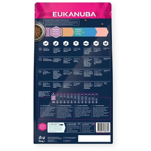 Foder Eukanuba Puppy large breed grain free ocean fish Fisk 3 Kg