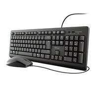 Tastatur og mus Trust 23970 Sort Qwerty US