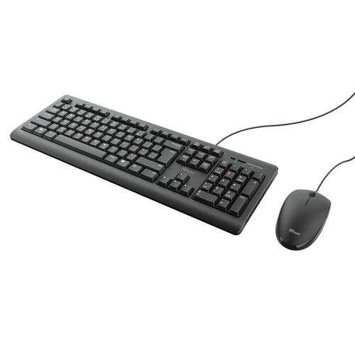 Tastatur og mus Trust 23970 Sort Qwerty US