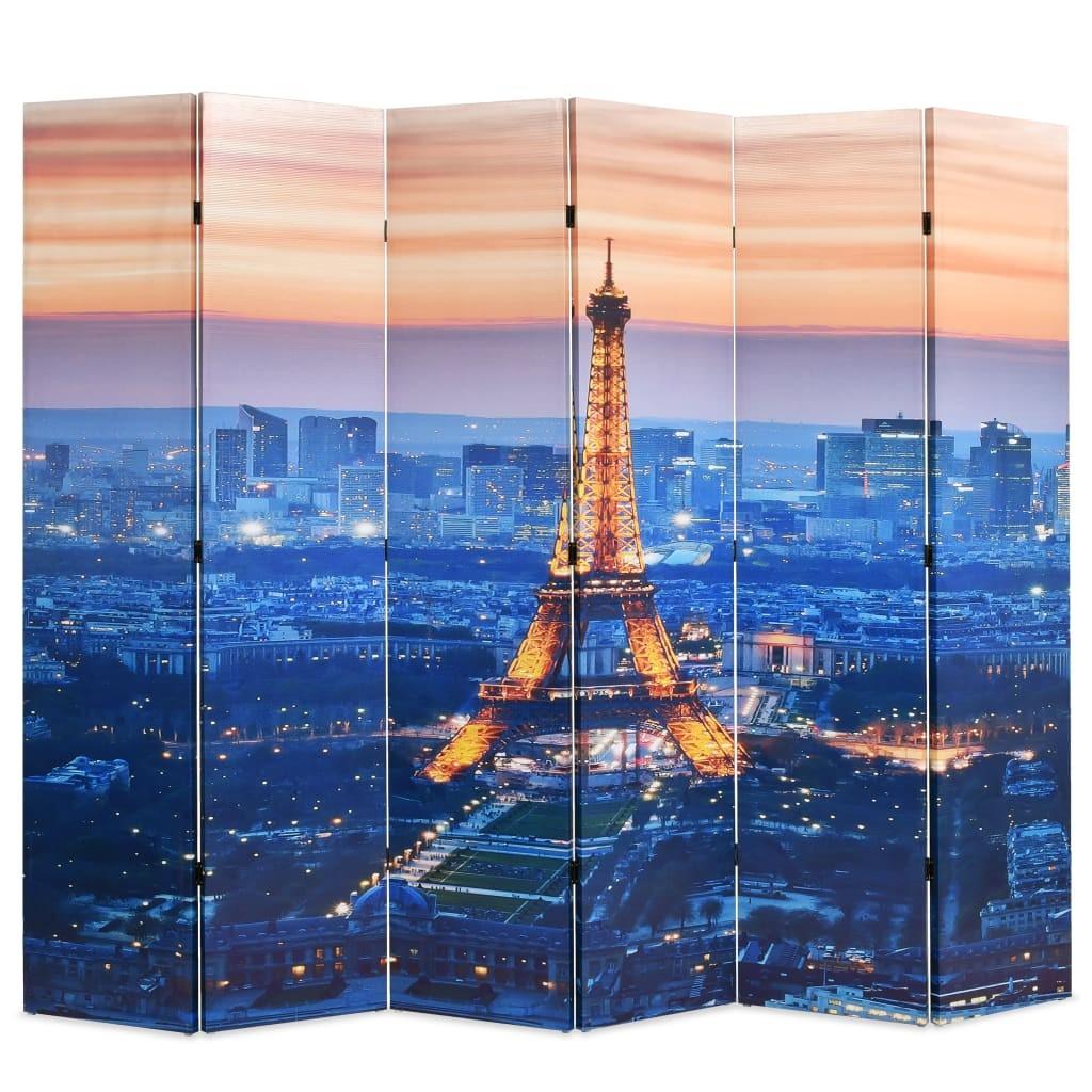 Foldbar rumdeler 228 x 170 cm Paris by Night