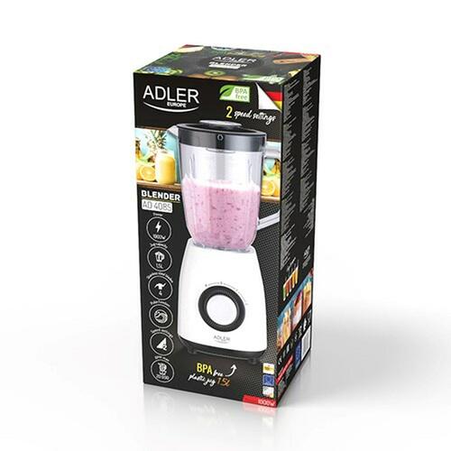 Kop-blender Adler AD 4085 Hvid Sort 1000 W 1,5 L