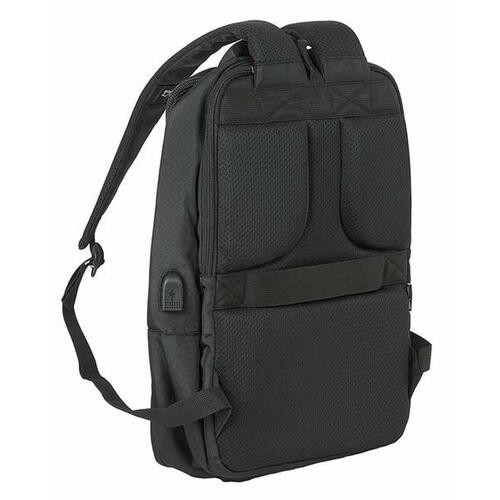 Rygsæk til bærbar computer og tablet med USB output Safta Business Sort 29 x 44 x 15 cm