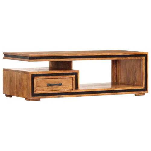 Sofabord 100x45x33 cm massivt akacietræ
