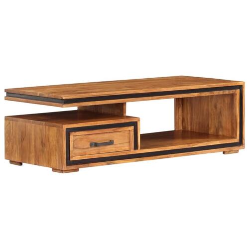 Sofabord 100x45x33 cm massivt akacietræ
